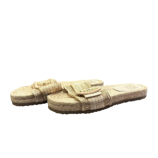 HAUTE HIPPIE RAFFIA JUTE SLIDES NWOT 100 SZ 9
