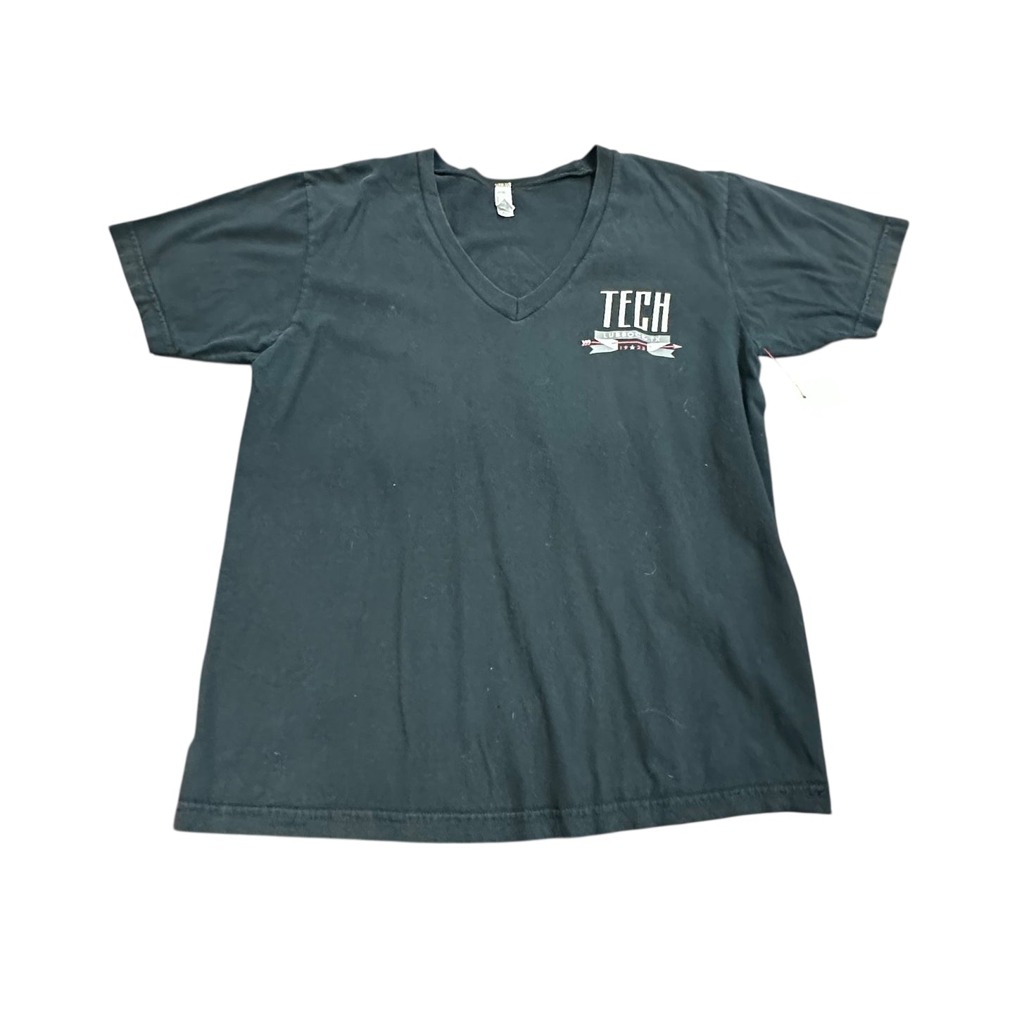 AMERICAN APPAREL BLACK TEXAS TECH TSHIRT 164 MEDIUM *HOLES