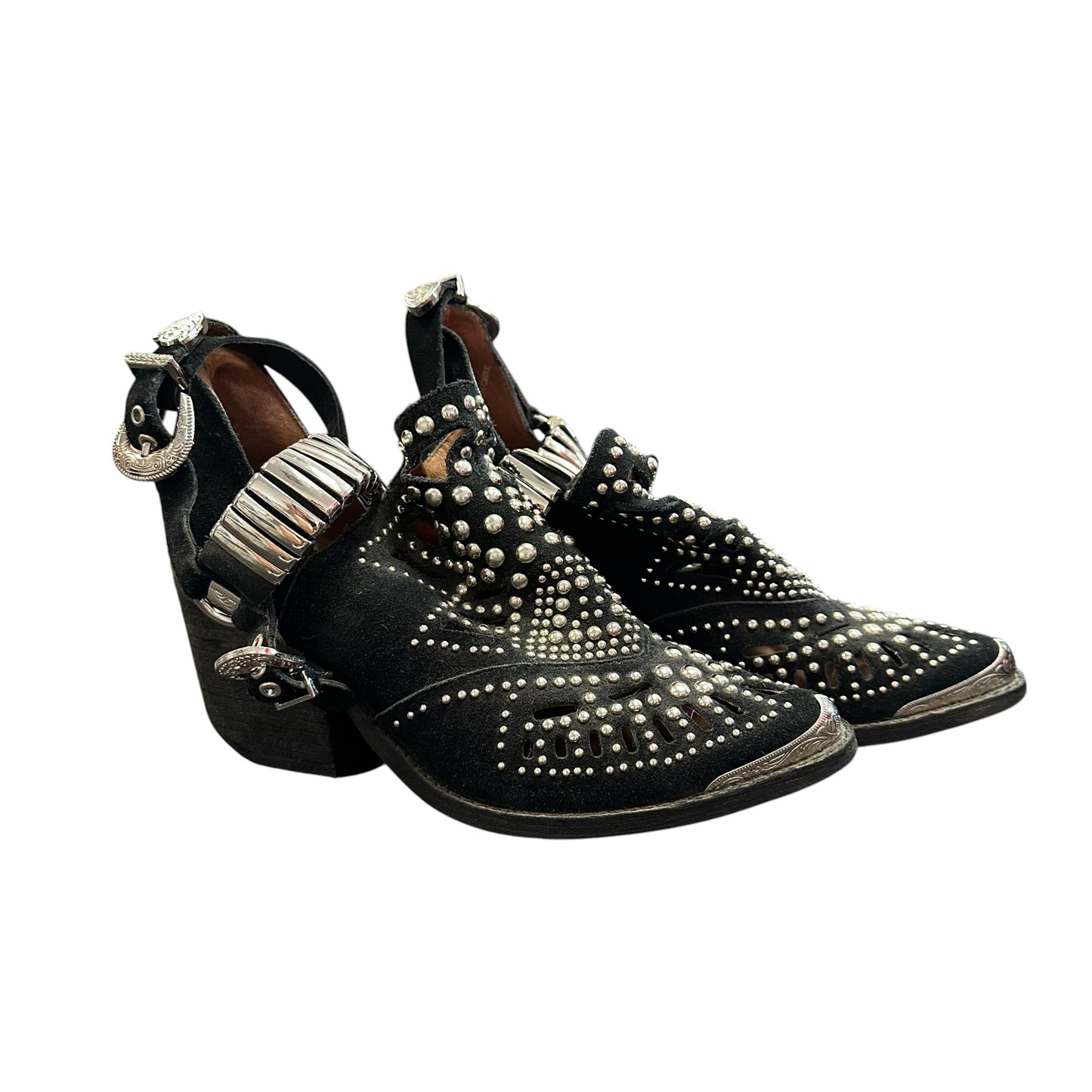 JEFFREY CAMPBELL CALHOUN 4 WESTERN STUDDED BOOTS 122 SZ 6