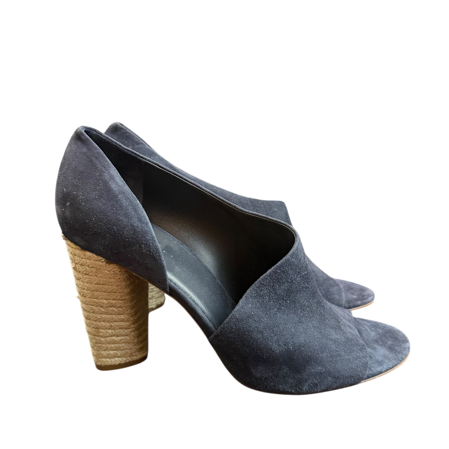 VINCE PERCEY NAVY SUEDE HEELS 220 NEW 9M