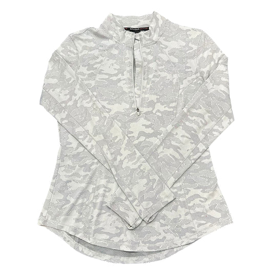 SPYDER ACTIVE GRAY CAMO QUARTER ZIP 100 MEDIUM
