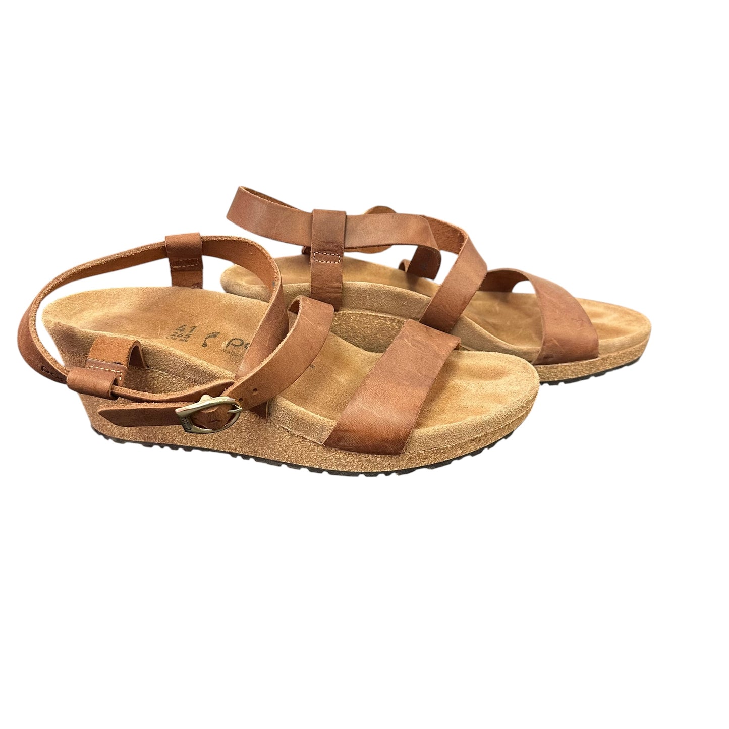 PAPOLLIO BROWN WEDGES 123 SZ 10