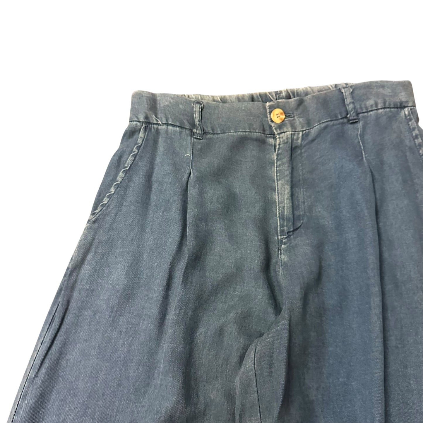 BLU PEPPER DENIM WIDE LEG TROUSERS NWOT 262 MEDIUM