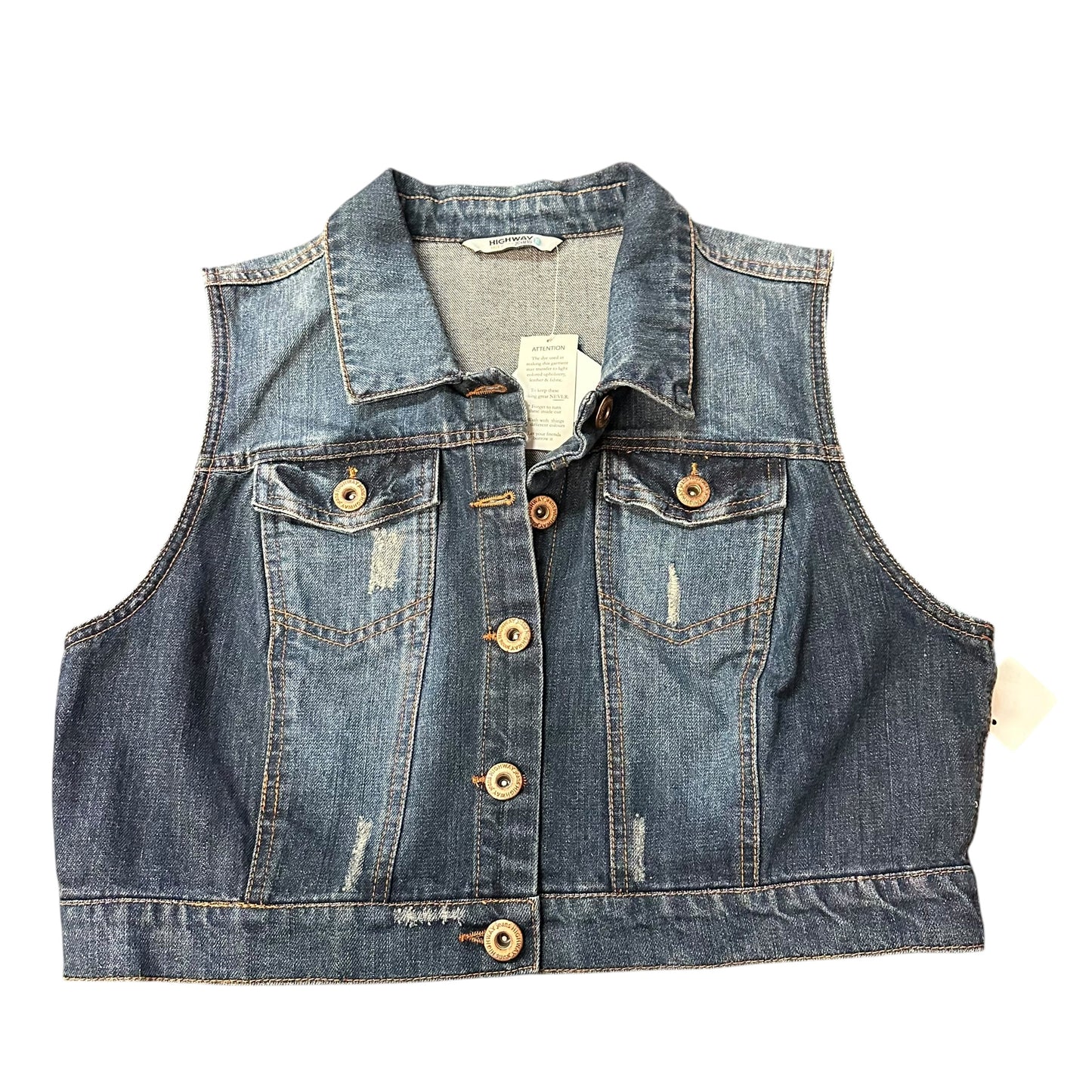 HIGHWAY JEANS DENIM VEST NWT 276 XL