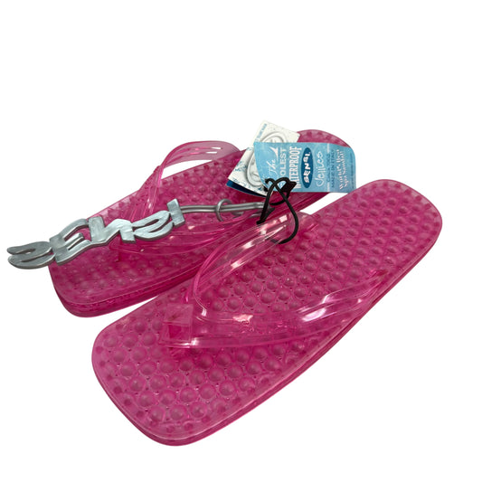SENSI PINK BUBBLE THONG SANDALS NWT 82 SZ 10