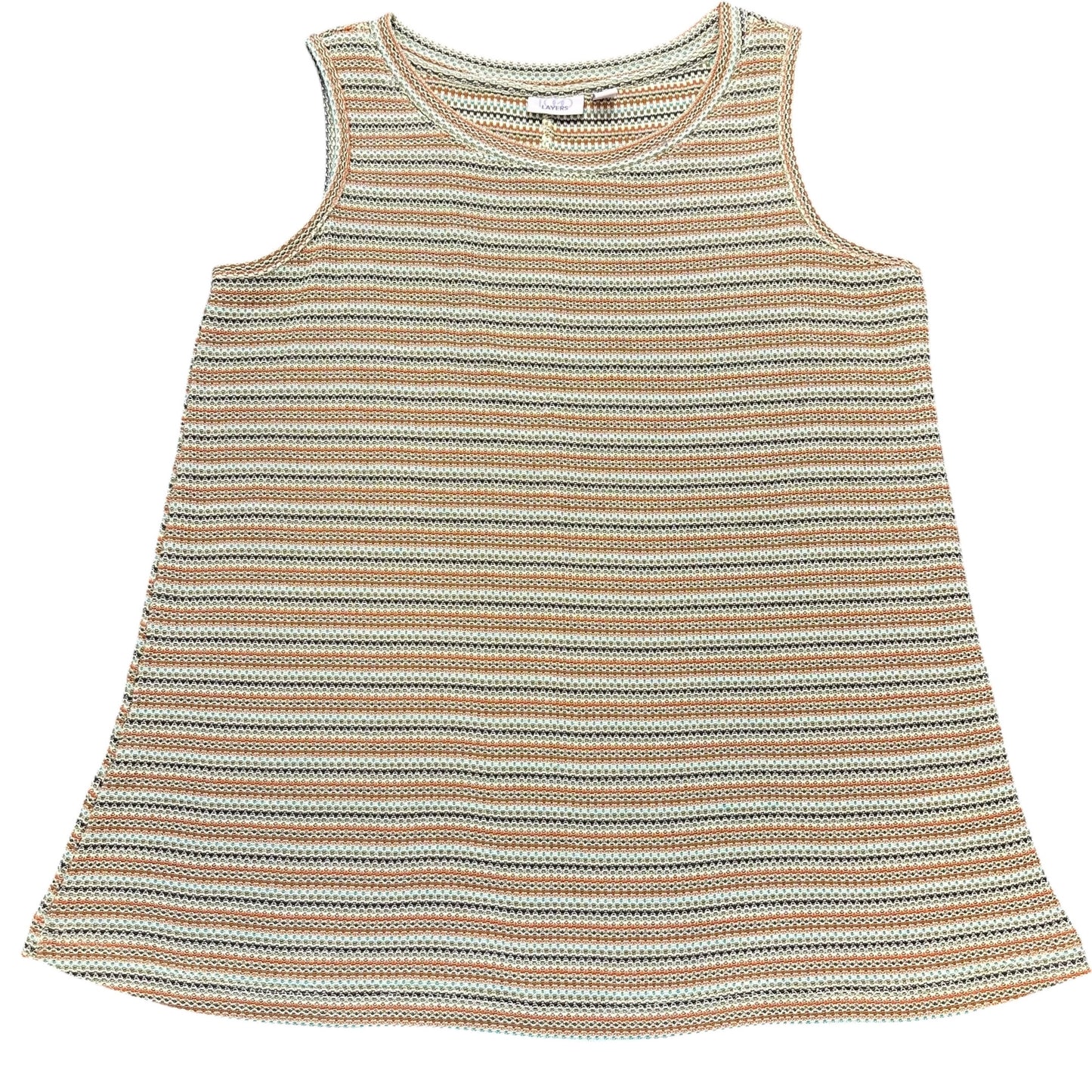 LOGO LAYERS KNIT STRIPED TANK TOP 285 LARGE