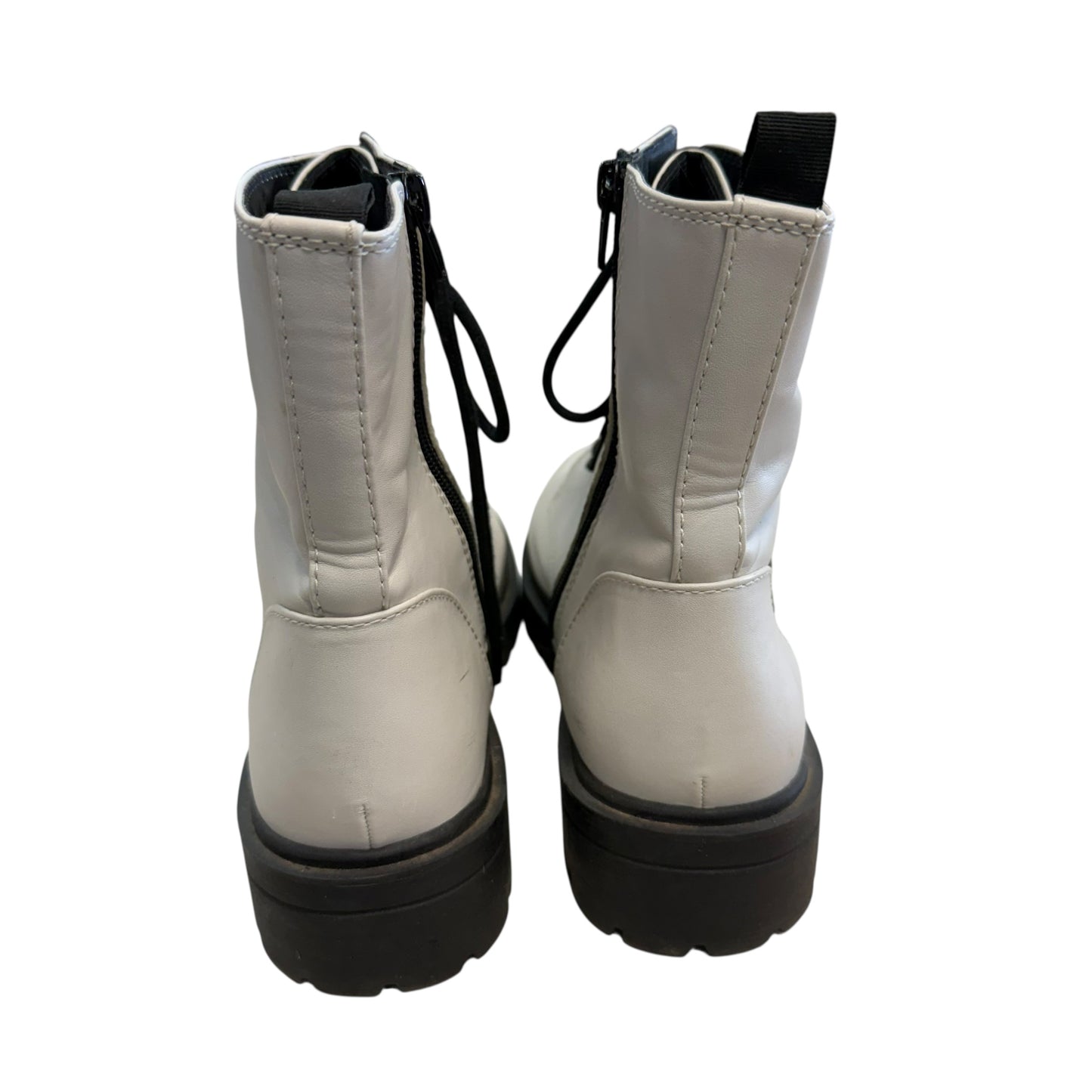 UNR8TED WHITE COMBAT BOOTS 219 SZ 11M