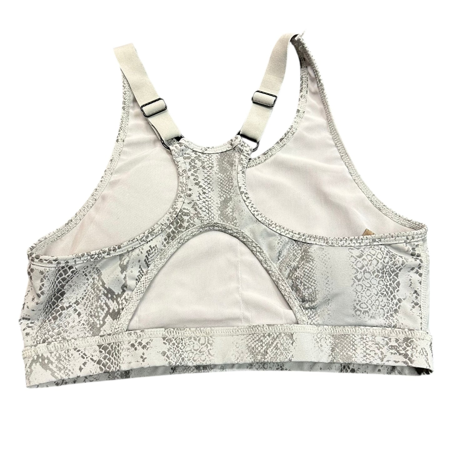 MONO B WHITE GRAY SNAKESKIN ATHLETIC SET BRA LEGGINGS 27 MEDIUM