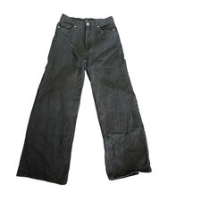 DIVIDED BLACK WIDE LEG JEANS - SZ 10