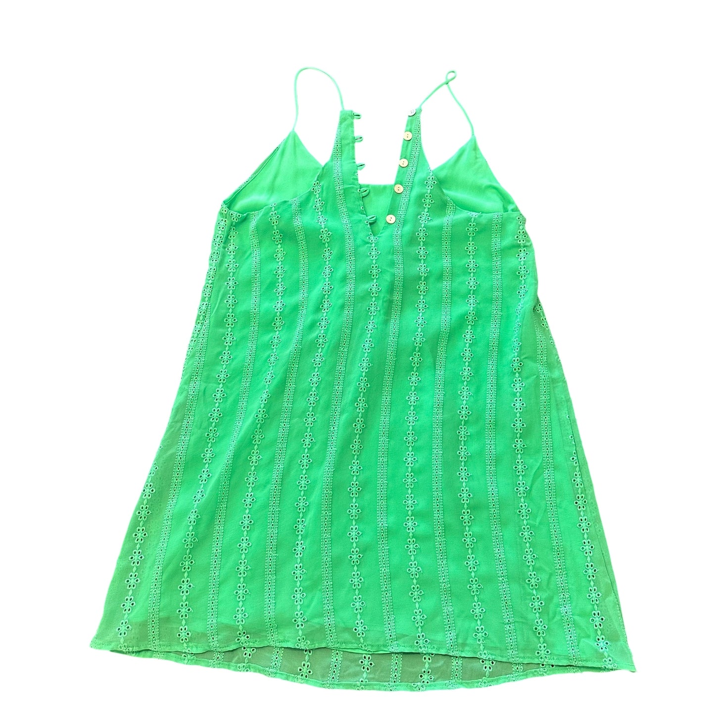 LUCY LOVE GREEN DRESS SLEEVELESS NWT 198 MEDIUM