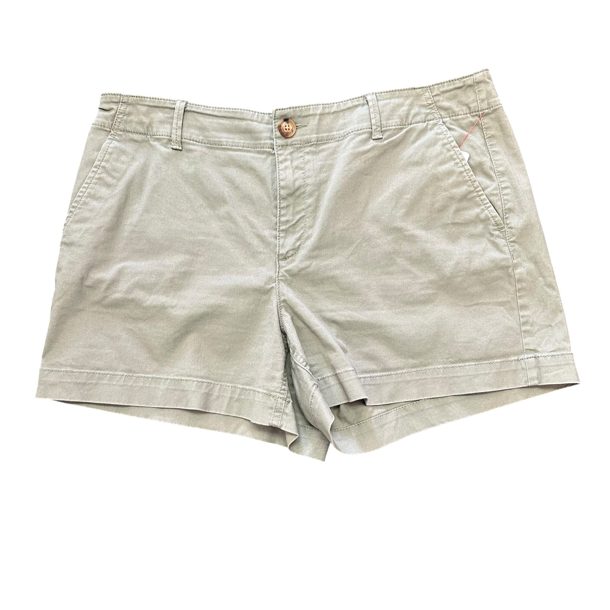 LOFT GREEN FLAT FRONT SHORTS 4" MONROE 26 SZ 12