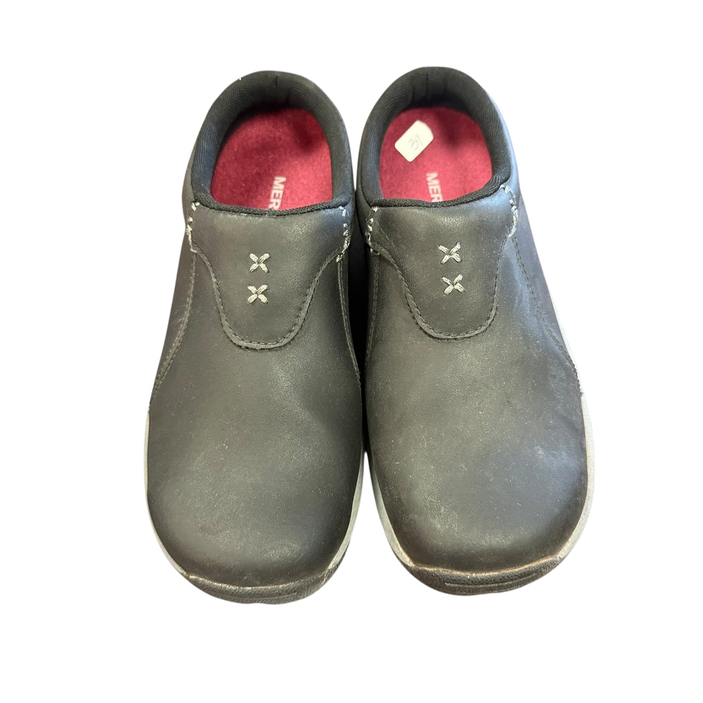 MERRELL PERFORMANCE SLIP ON MULE BLACK GRAY 39 SZ 7.5