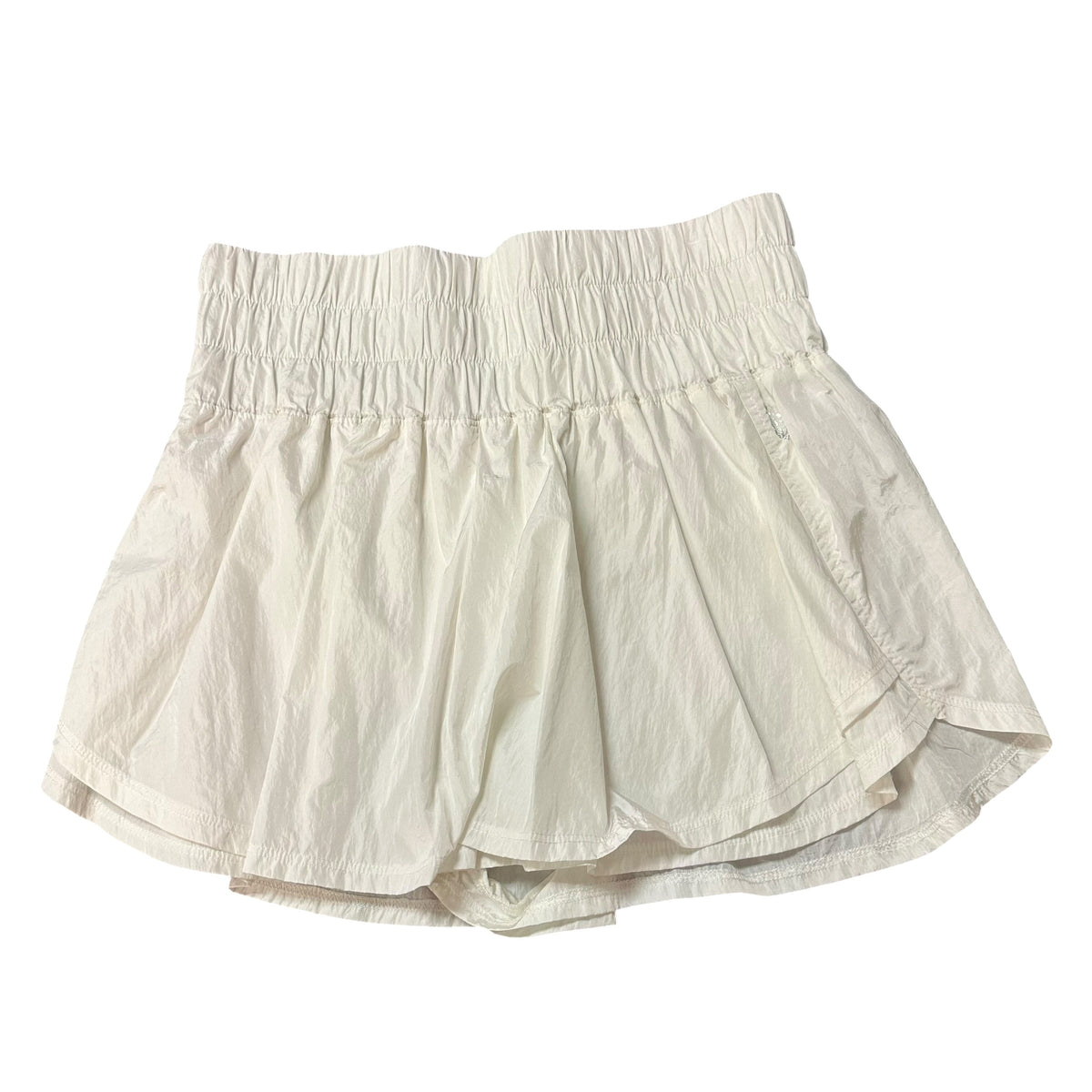 FREE PEOPLE MOVEMENT HIGH WAISTED WHITE ATHLETIC SHORTS 100 XL