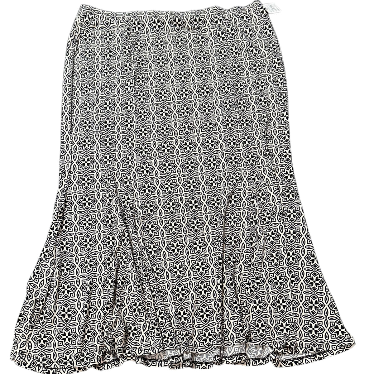 CATO BLACK BEIGE PULL ON SKIRT 276 XL