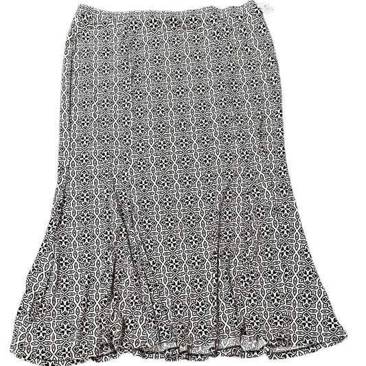 CATO BLACK BEIGE PULL ON SKIRT 276 XL