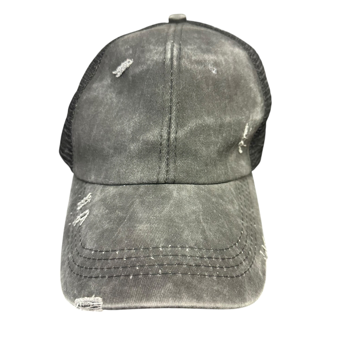BLACK DISTRESSED CAP 44 OS