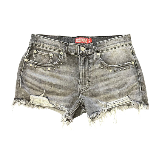 LUCKY BRAND BLACK DENIM STUDDED SHORTS 251 SZ 4