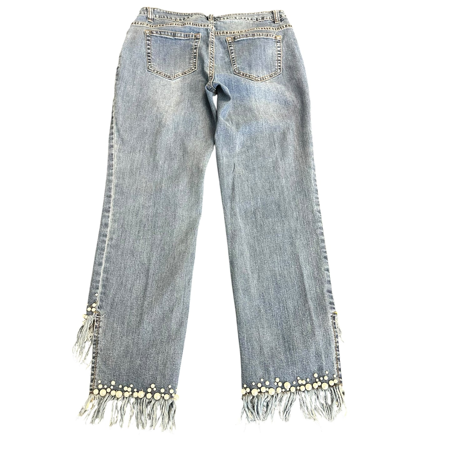 AZI NEW YORK JEANS W PEARLS 255 SZ 6