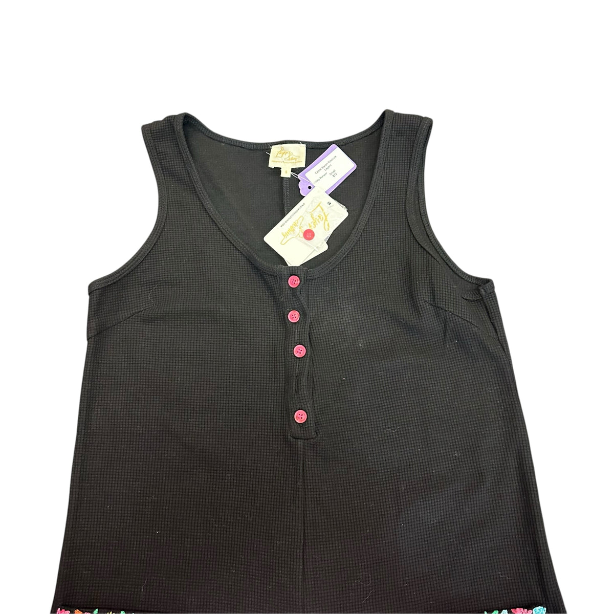 LAYERZ CLOTHING BLACK ROMPER EMBROIDERED POCKETS NWT 298 SMALL