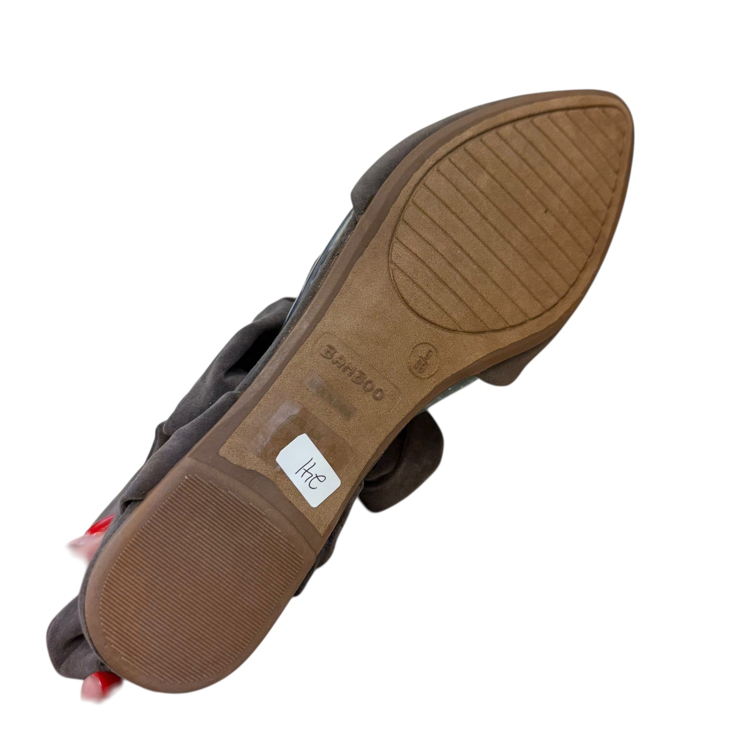 BAMBOO TAUKIS TAUPE FLATS WRAP ANKLE NEW 241 SZ 9