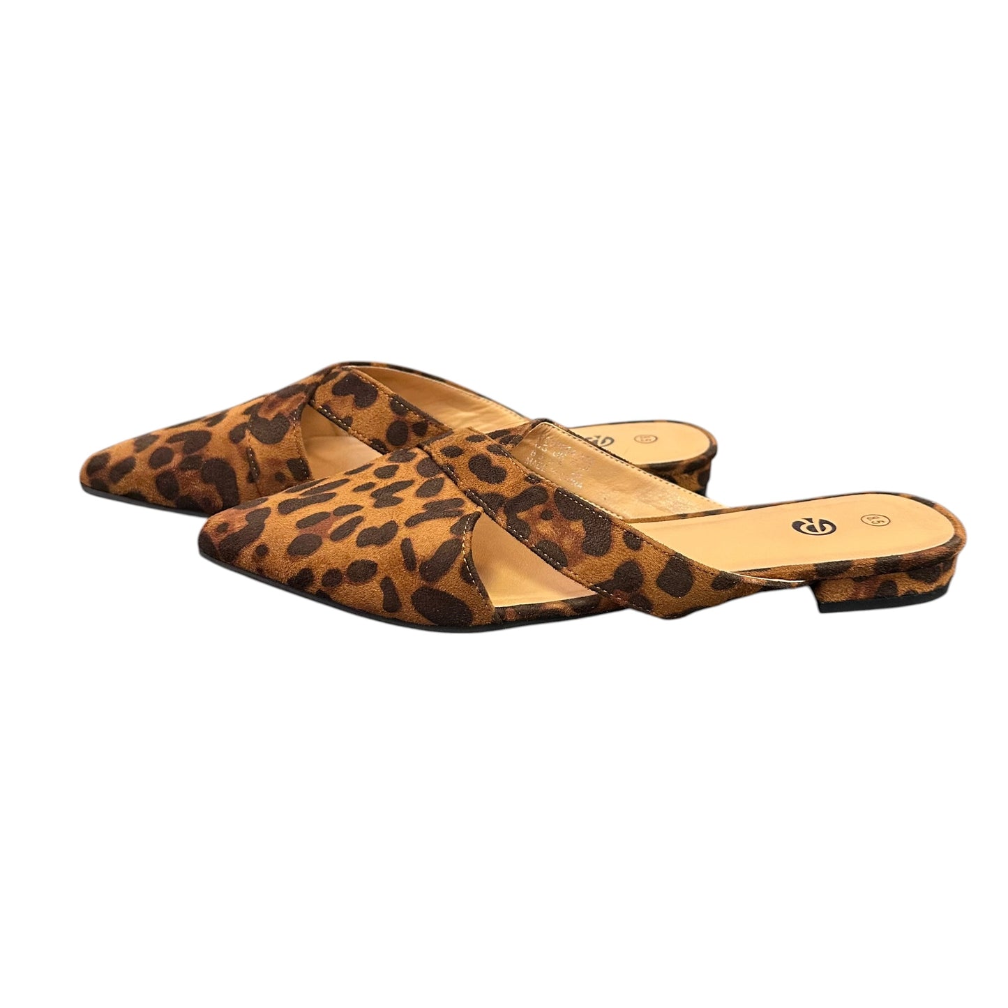 REKAYLA ANIMAL PRINT FLAT MULES 100 SZ 8.5