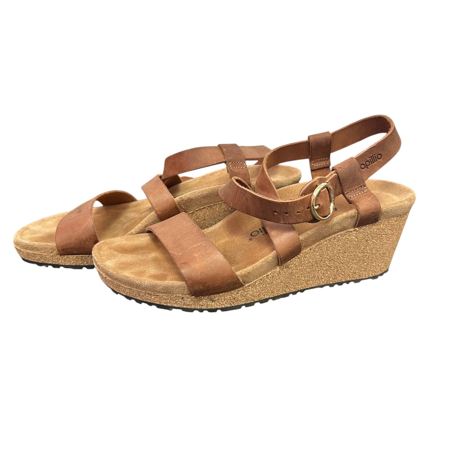 PAPOLLIO BROWN WEDGES 123 SZ 10
