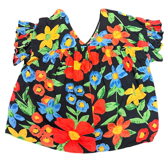 GIGIO FLORAL RUFFLE BABYDOLL BLOUSE 170 MEDIUM