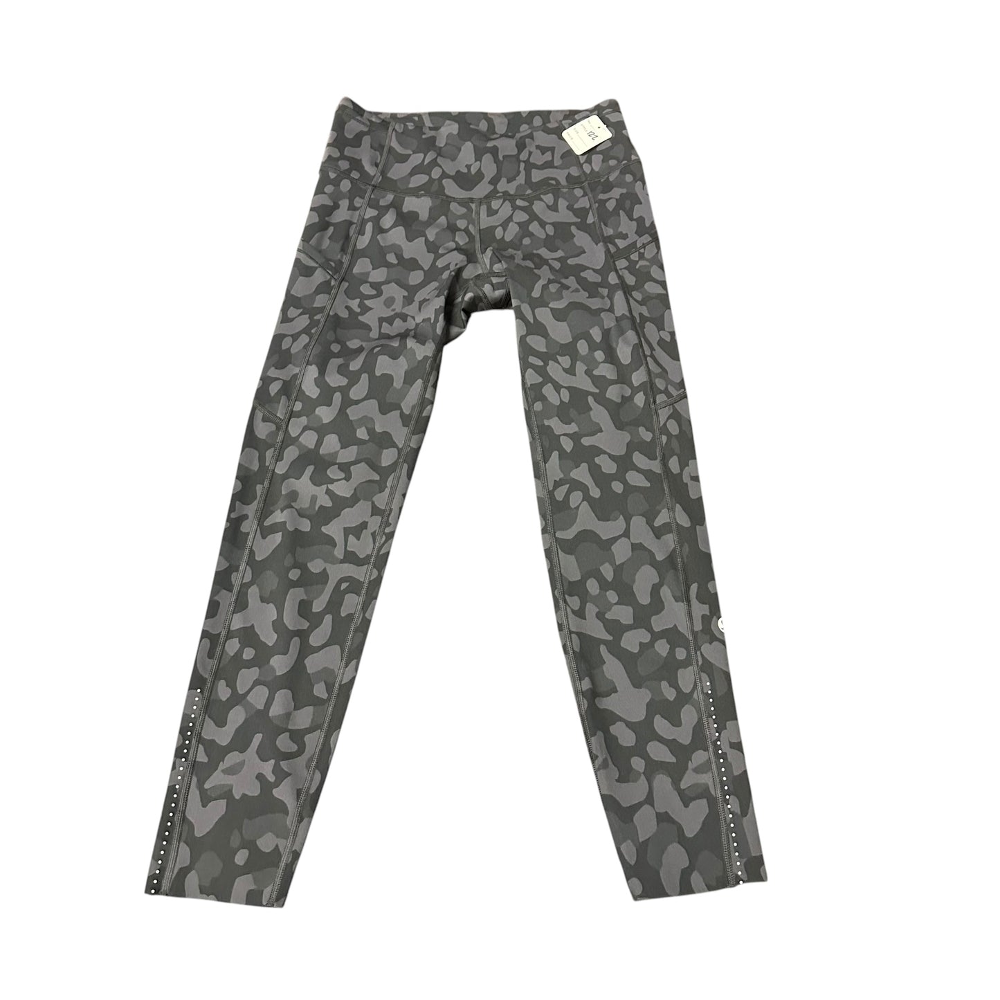 NWOT INSPIRED GRAY BLACK LEGGINGS 122 SZ 8