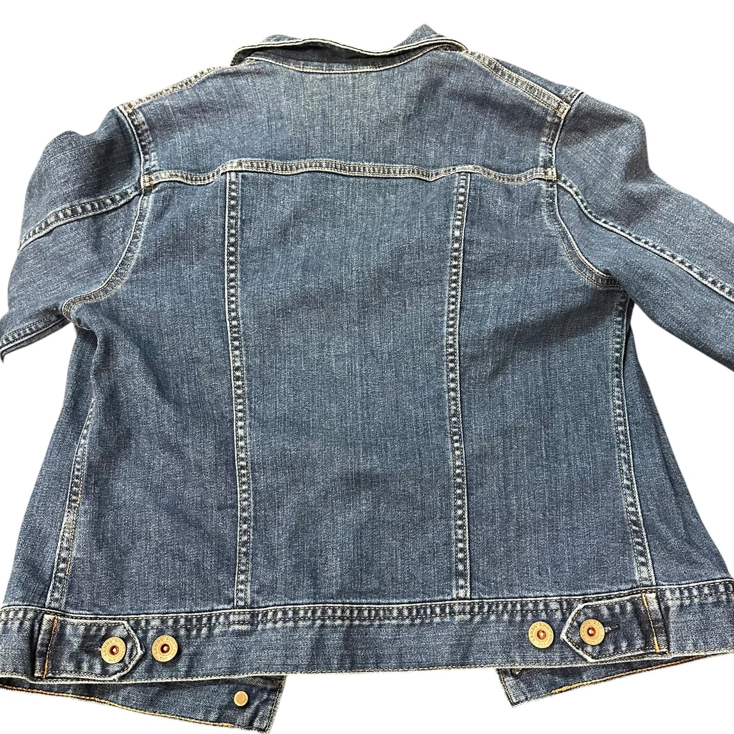 LANDS END BLUE DENIM JACKET 254 SMALL