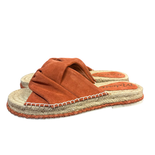 MATISSE CRUISE RUST LEATHER ESPADRILLE SANDALS 279 SZ 9
