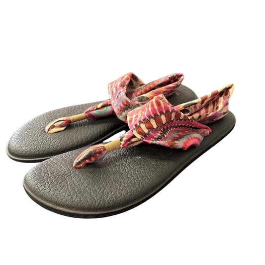 SANUK YOGA SLING SANDALS COLORFUL 82 SZ 11