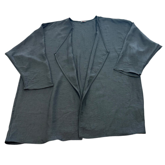 VISION BLACK OPEN FRONT KIMONO 128 1X