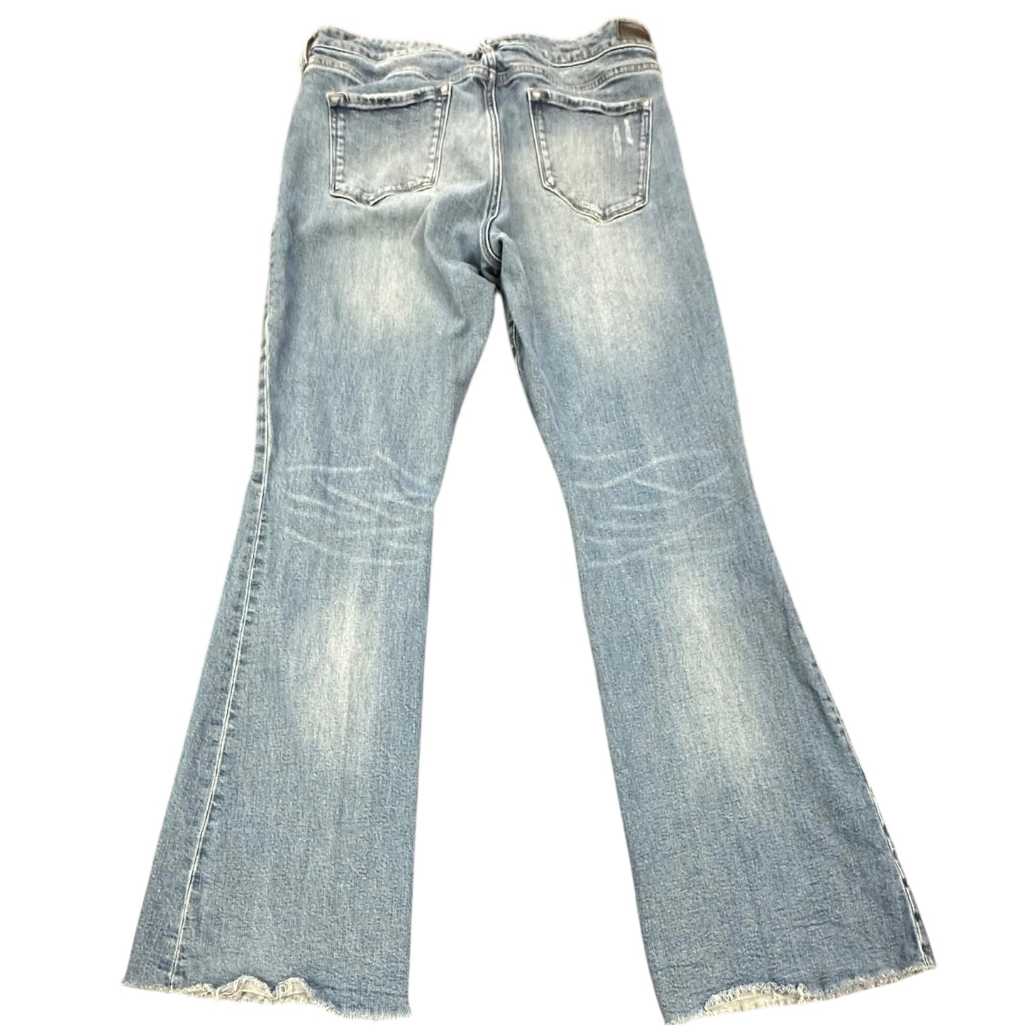 DEAR JOHN ROSIE FLARE DISTRESSED BLUE DENIM JEANS 206 SZ 31