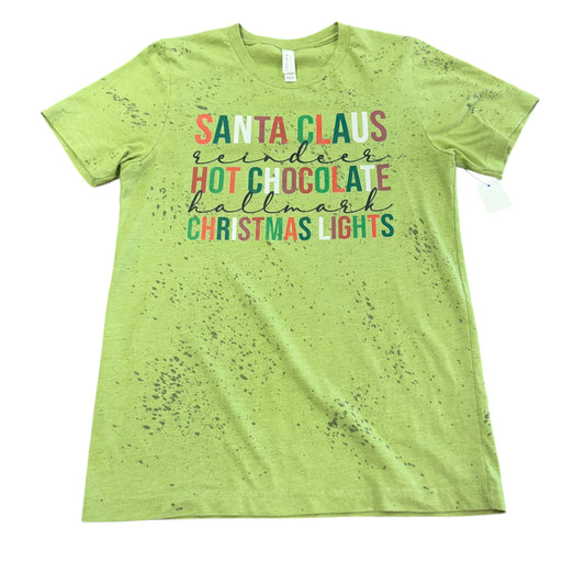 HOLIDAY CHRISTMAS GREEN TSHIRT 57 SMALL
