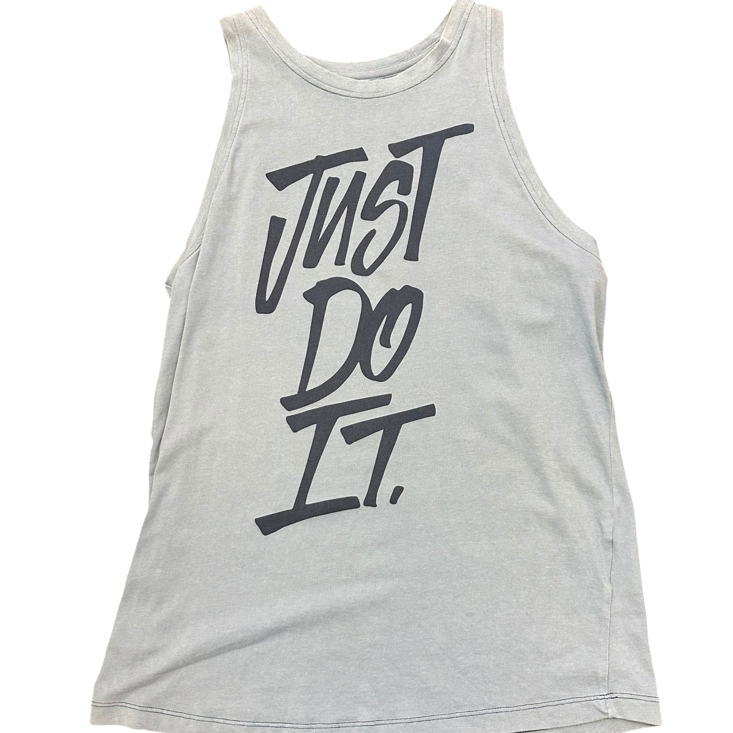 JUST DO IT BLUE TANK TOP ATHLETIC WEAR 100 LARGE