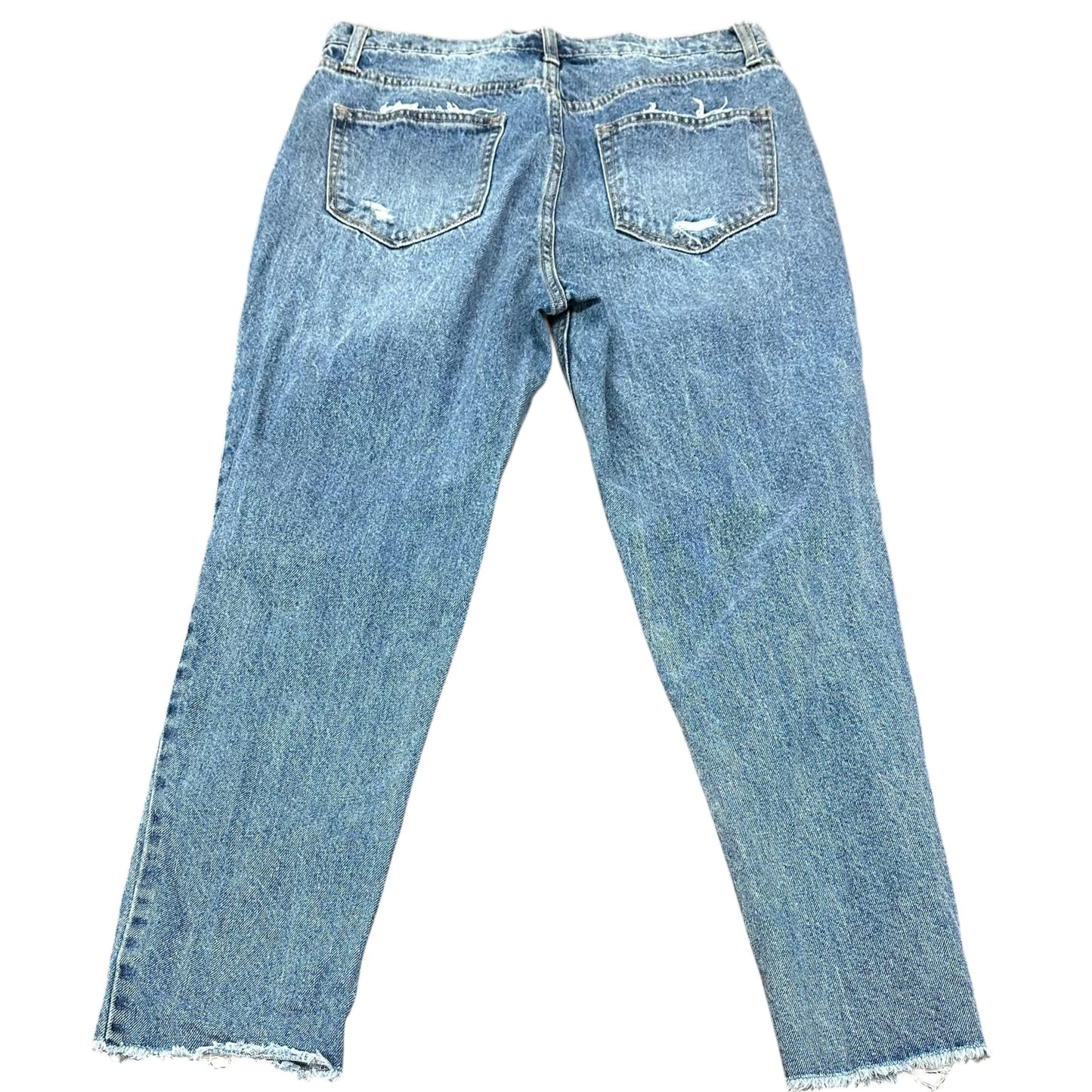 ARIZONA HIGH RISE DISTRESSED BLUE JEANS 215 SZ 7