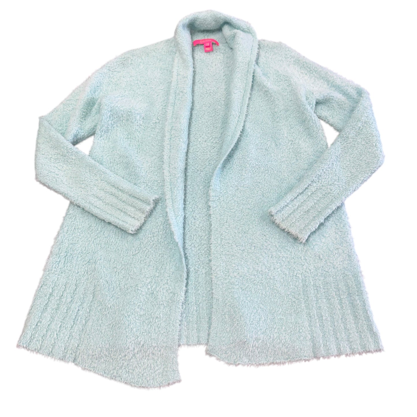 LILLY PULITZER LIGHT BLUE OPEN CARDIGAN 100 XS