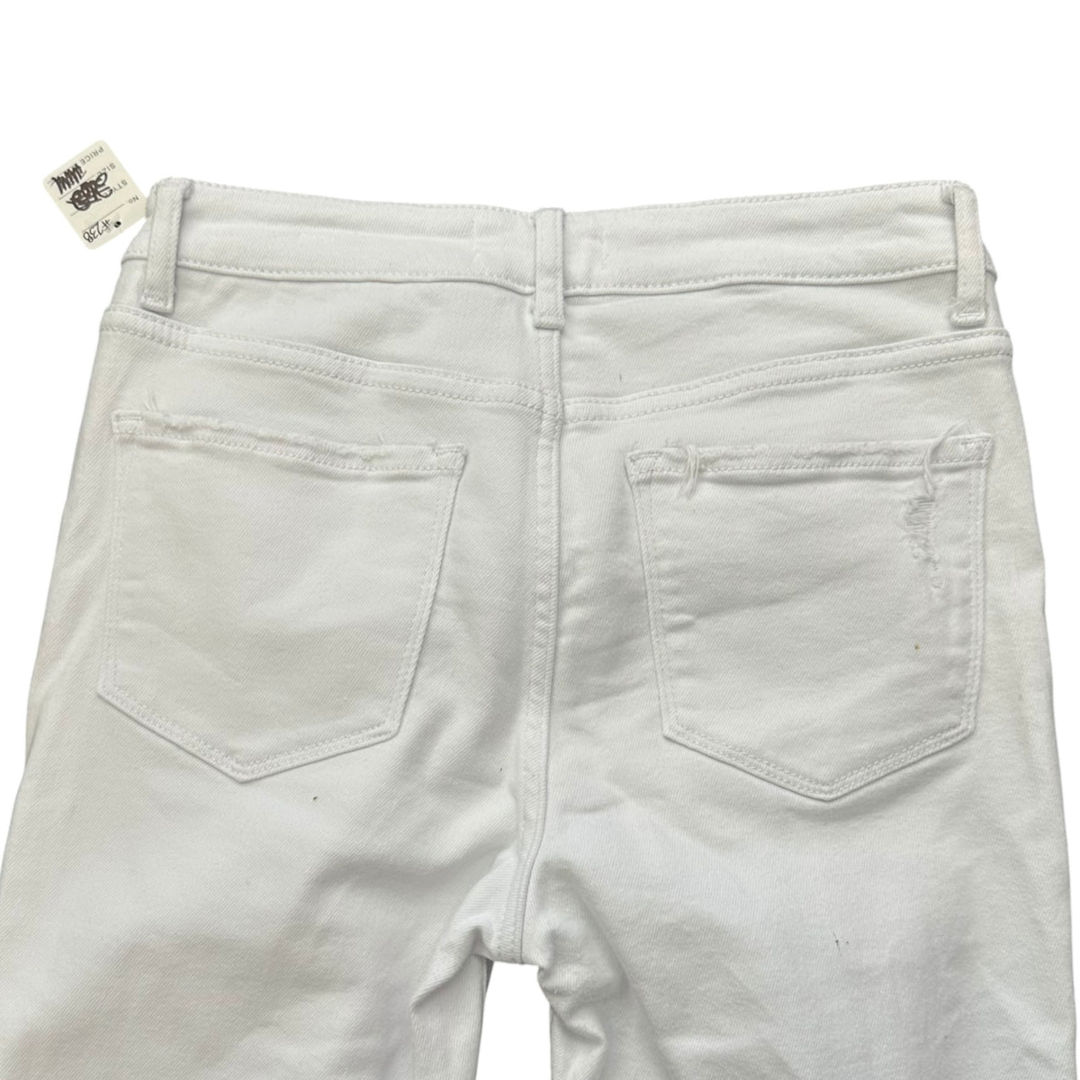 VERVET WHITE DENIM JEANS HIGH RISE CROP ANKLE STRAIGHT 238 SZ 6/28