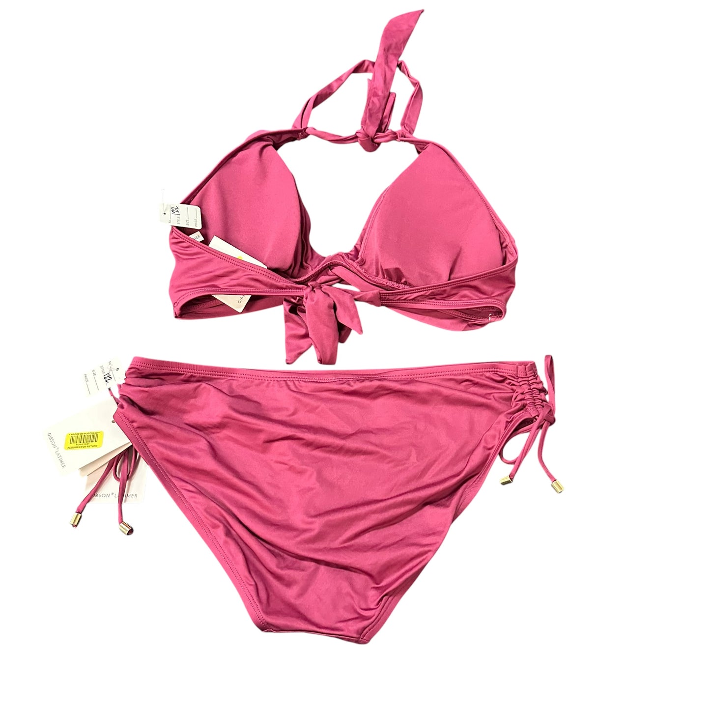 GIBSON LATIMER MAROON 2 PC SWIMSUIT BIKINI NWT 122 LARGE