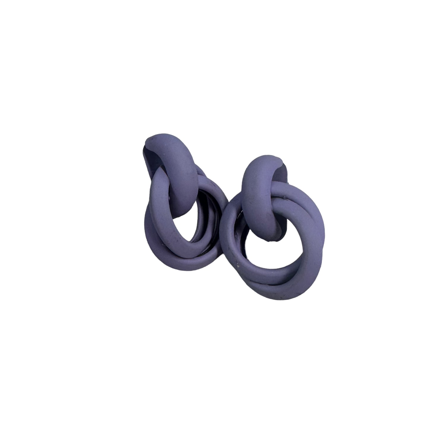 PURPLE KNOT EARRINGS - 100