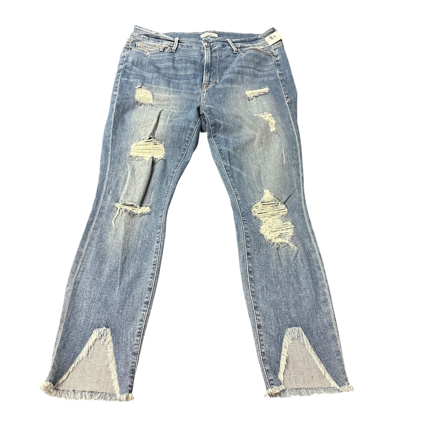 GOOD AMERICAN GOOD LEGS BLUE DENIM JEANS 58 SZ 16