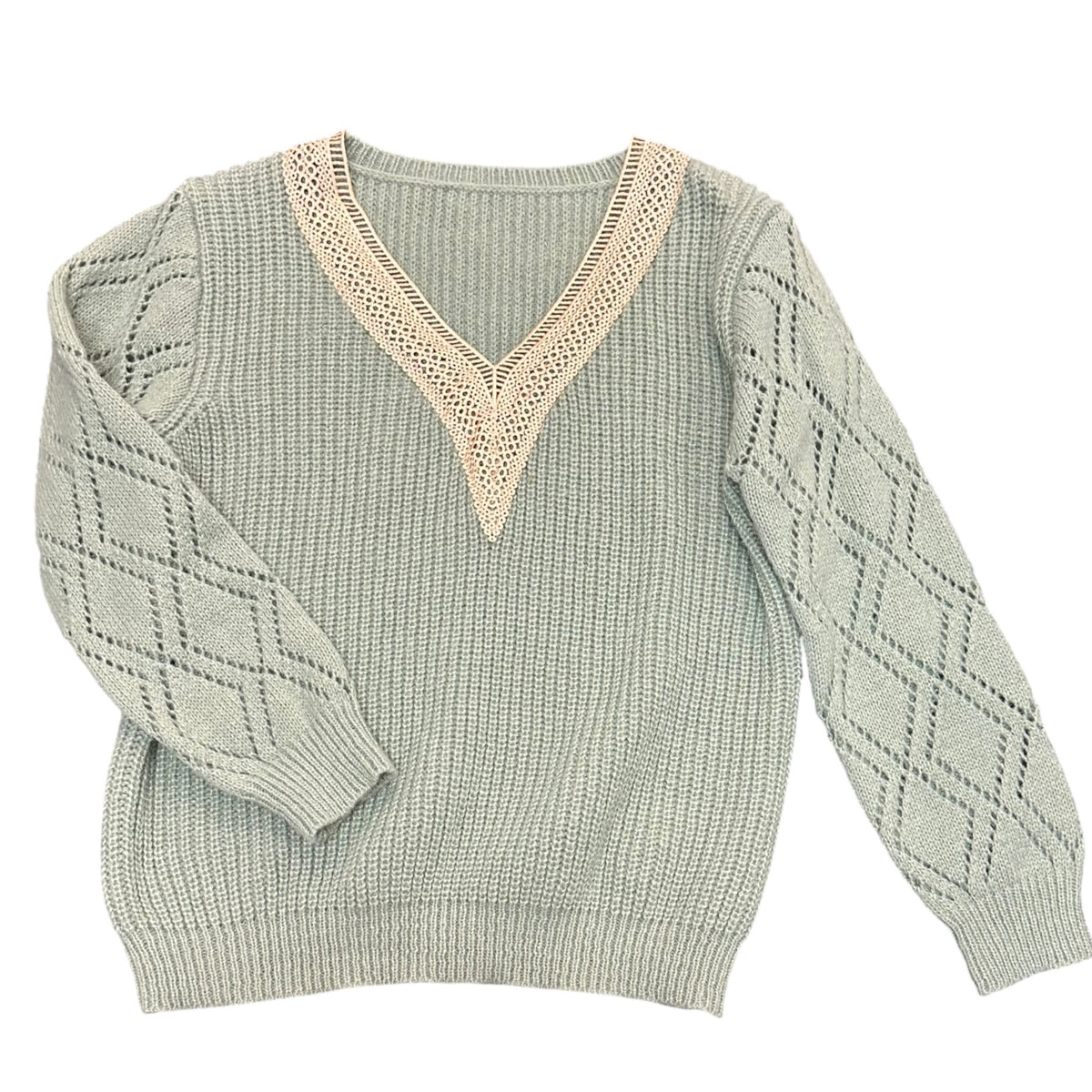 SHEIN SEAFOAM GREEN SWEATER 38 LARGE