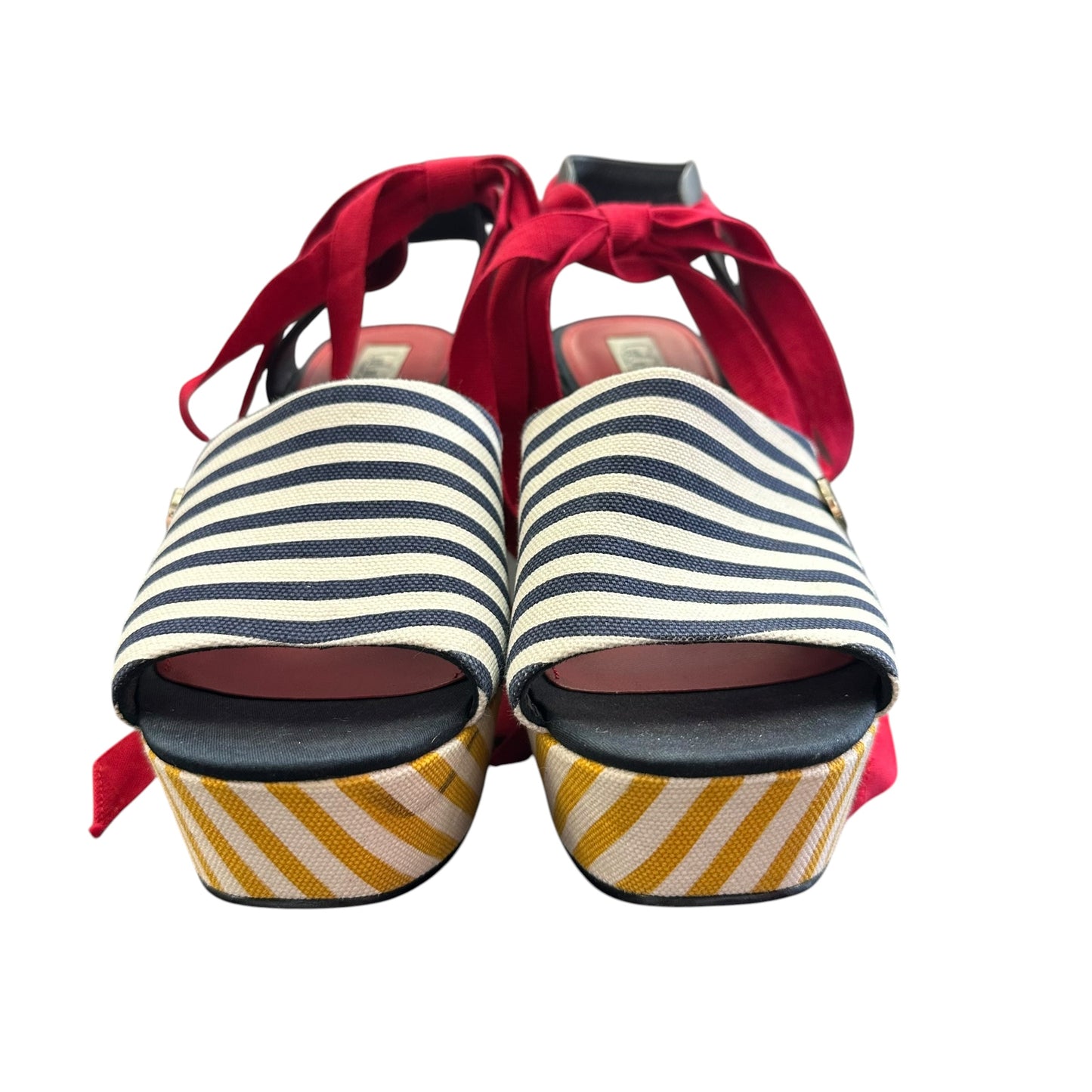 TOMMY HILFIGER GIGI HADID STRIPE WEDGE 276 SZ 9.5