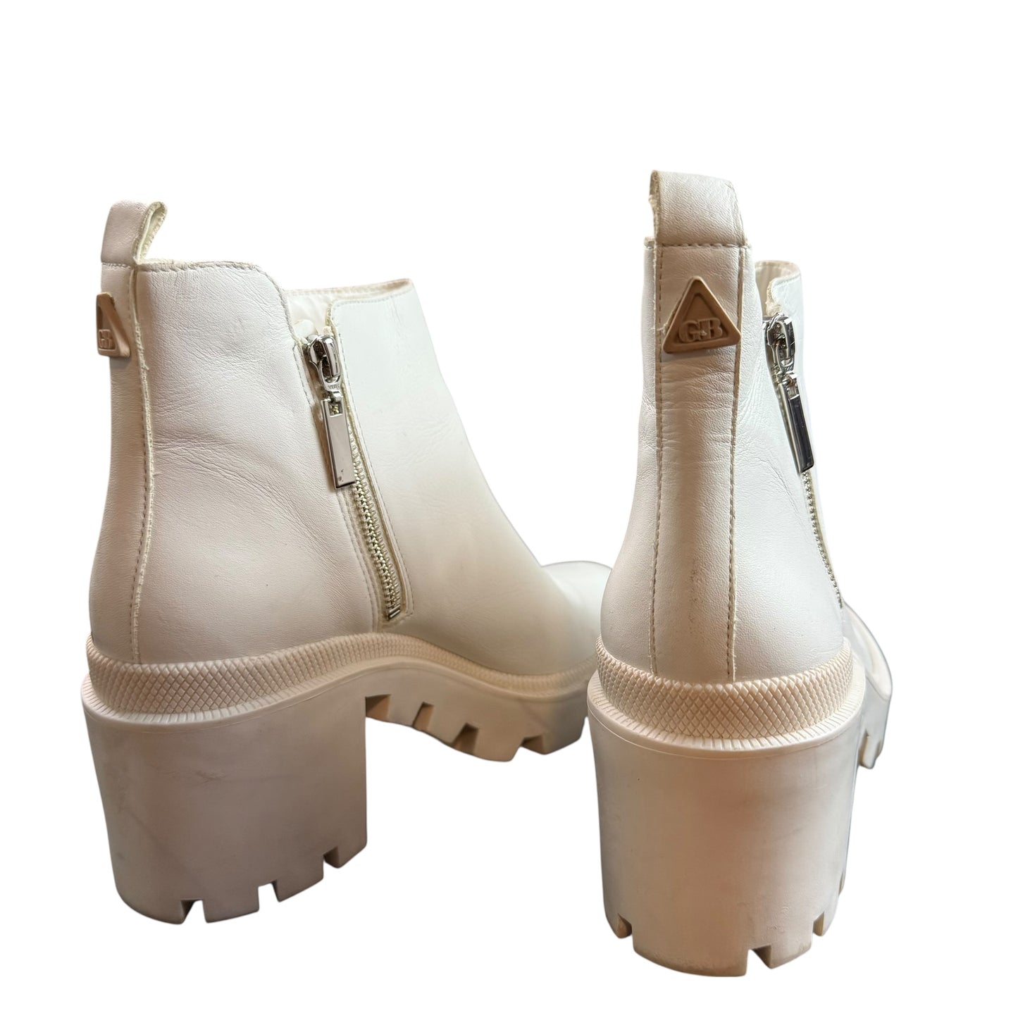 GIANNI BINI SOLUTION STYLE CHUNKY LUG SOLE BOOTIES 220 SZ 8.5