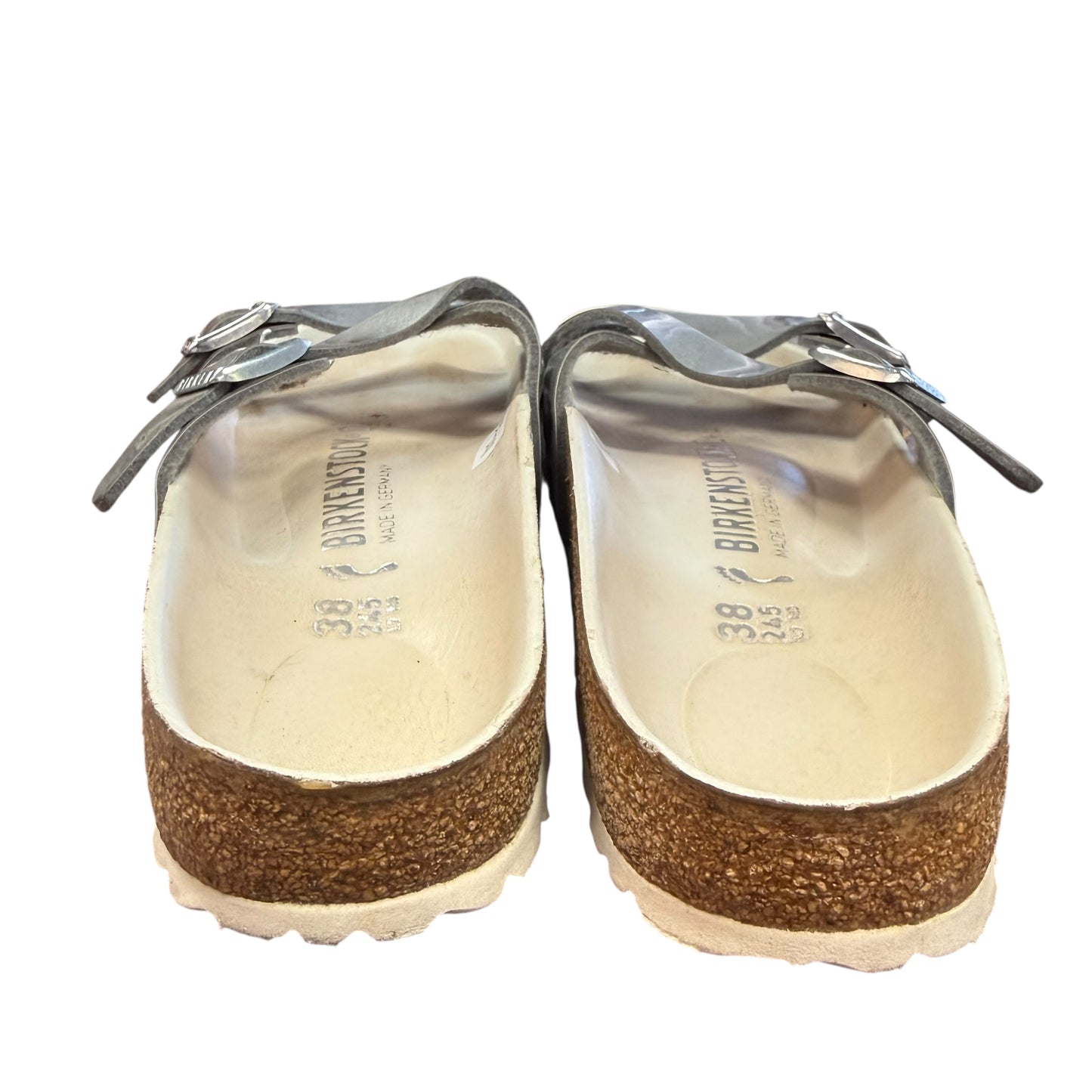 BIRKENSTOCK YAO BALANCE SANDALS SILVER BIRKO-FLOR 100 SZ 7