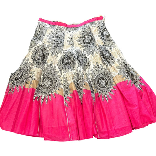 FOCUS LIFESTYLE BLACK WHITE PINK DRESS COTTON Y2K 100 SZ 8