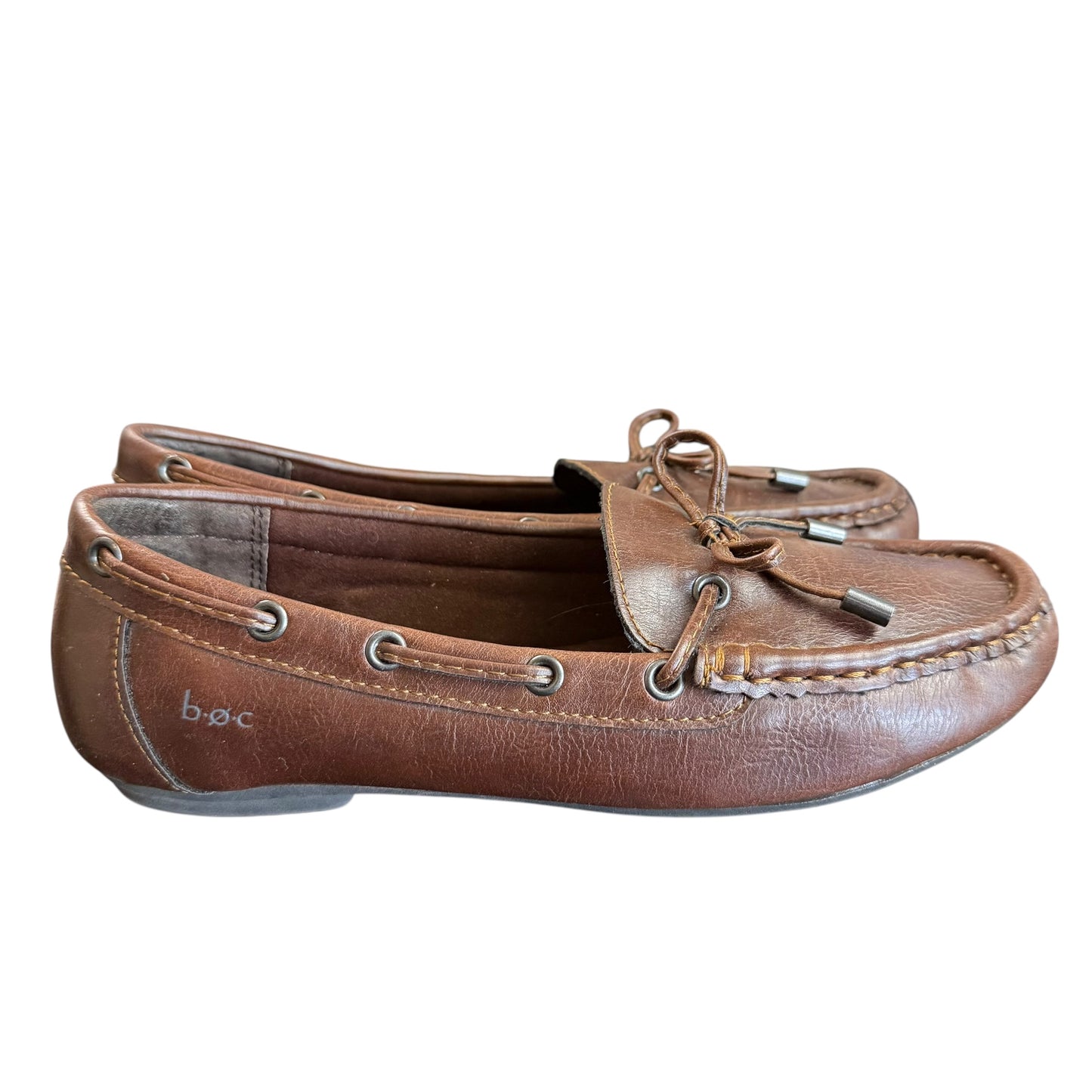 BOC CAROLANN BROWN LOAFERS LEATHER 100 SZ 7