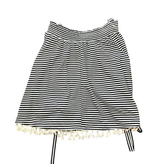 PERFECTLY PRISCILLA STRIPED NAVY WHITE TASSEL HEM 219 2XL