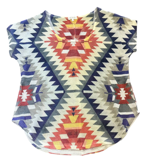 BLU PLANET SOUTHWESTERN KNIT TOP 232 LARGE
