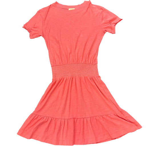 NATION PEACH DRESS RUFFLE HEM 100 XS